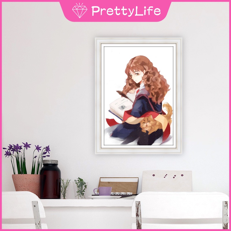Tranh đính đá 5D tự làm hình Harry Potter 30x40cm/40x50cm trang trí nhà cửa