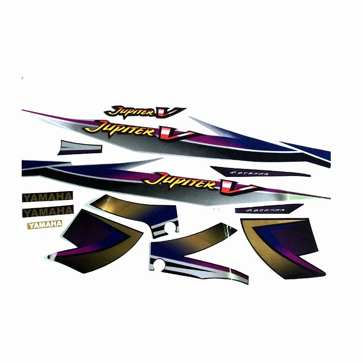 Bộ tem xe Jupiter V màu bạc