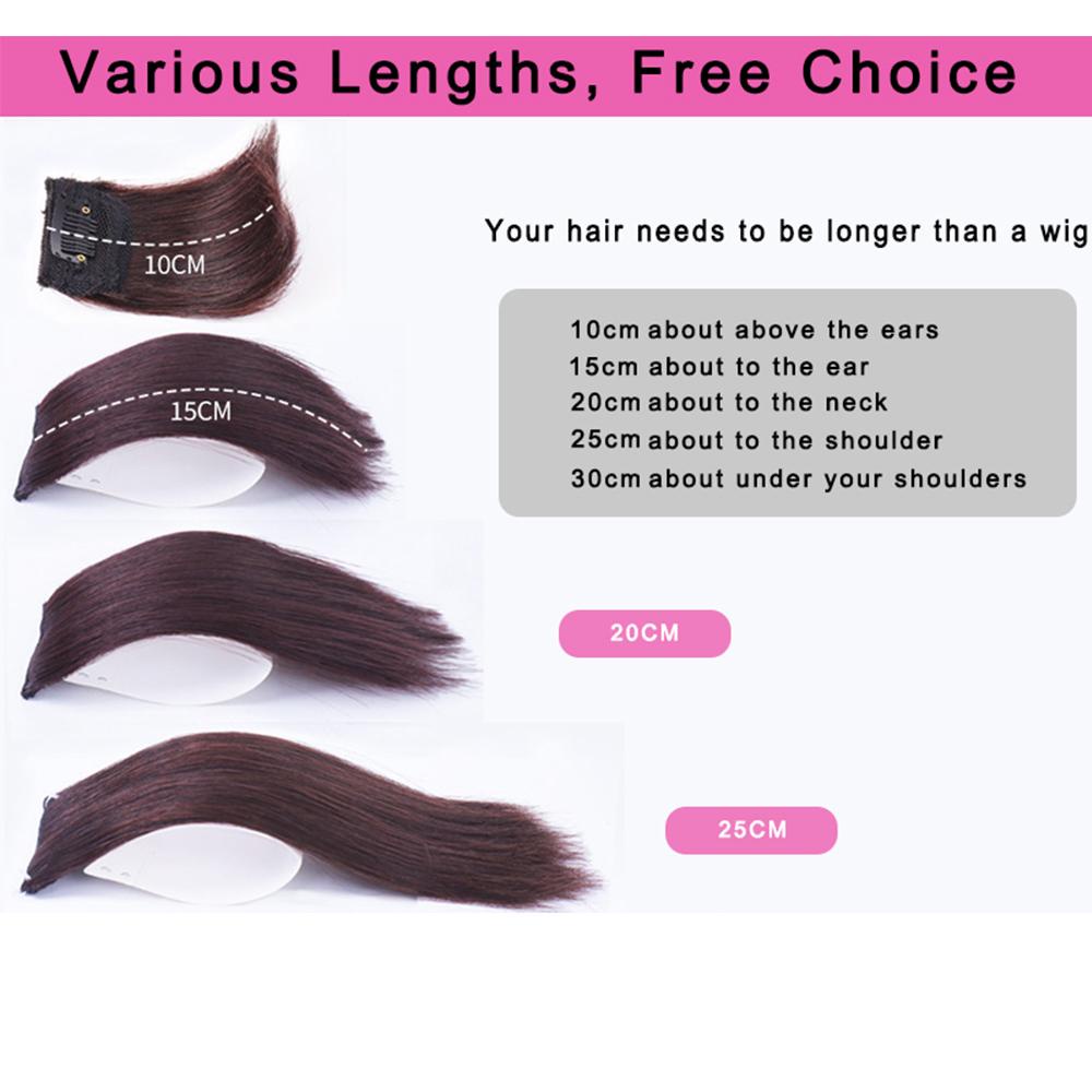 Tóc Nối Giả Thẳng Dài 10 / 15 / 20 / 25cm