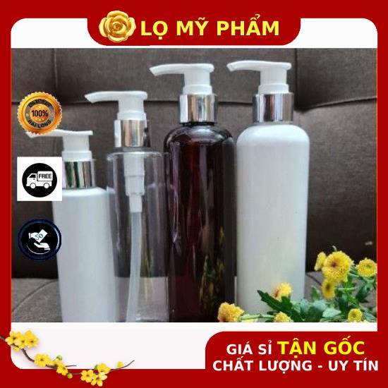 Chai Chiết Mĩ Phẩm ❤ GIÁ TỐT NHẤT ❤ Chai nhựa pet vòi nhấn sữa tắm Xi bạc,vàng 100ml 150ml 200ml 250ml chiết mỹ phẩm .