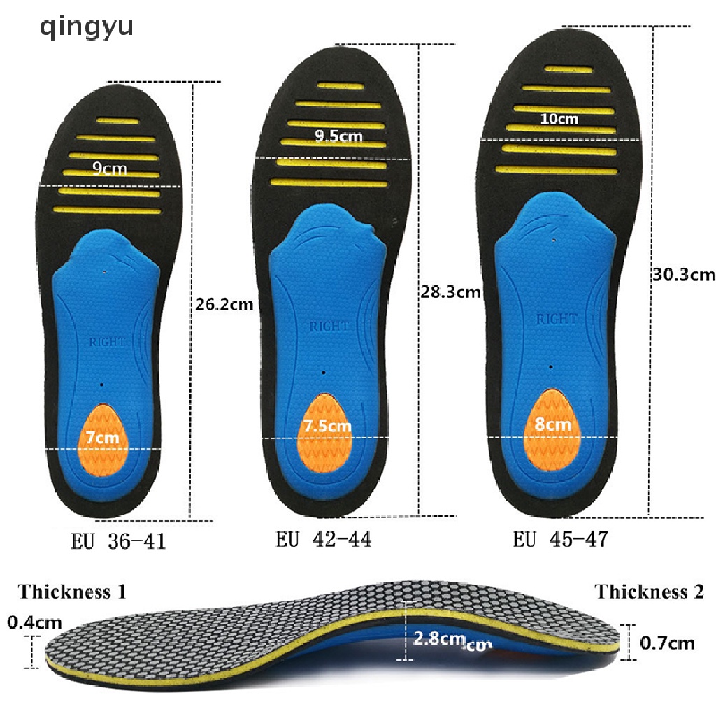 Qingyu Đệm Lót Giày Thông Gió Hỗ Trợ Tập Luyện Thể Thao Pli