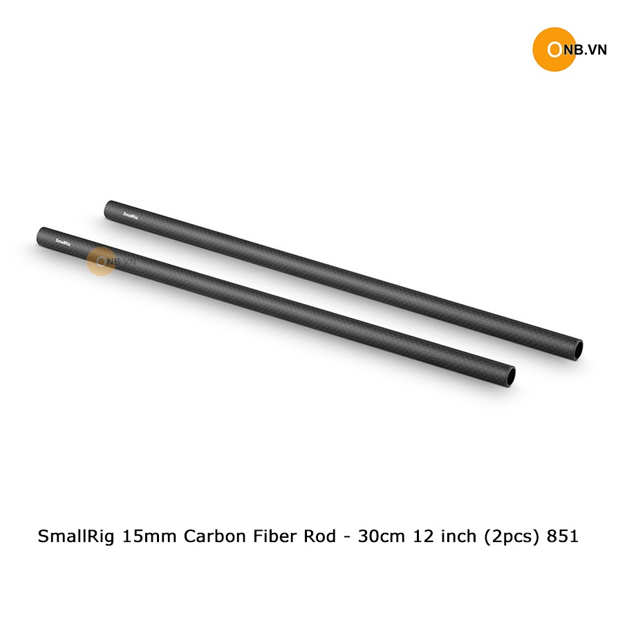 SmallRig 15mm Carbon Fiber Rod - 30cm 12 inch (2pcs) 851