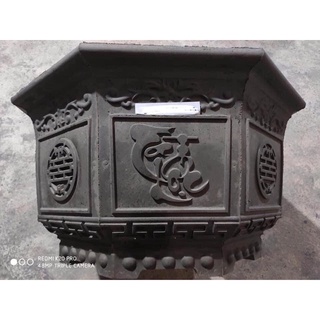 Khuôn chậu nhựa abs bát giác 75 cao 48cm hoạ tiết Tài Lộc- Cá Chép- Mẫu đơn- Chữ thọ Cổ xen kẽ