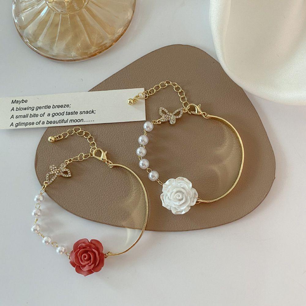 Vòng Tay Hoa Hồng VANES1 Phong Cách Baroque Độc Đáo Cho Nữ