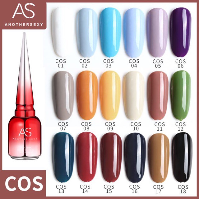 Sơn Gel As mã COS | Chai đỏ 15ML