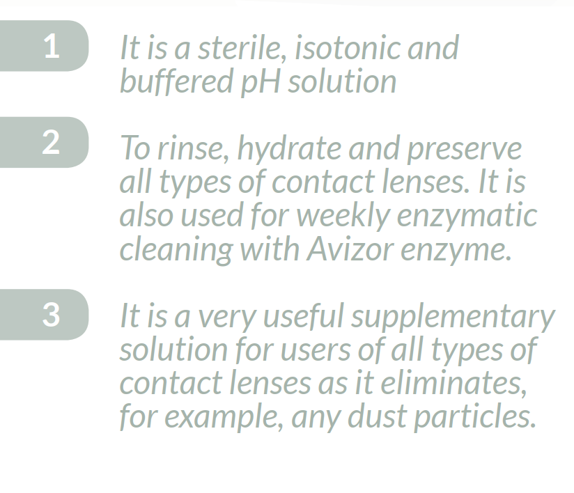 Nước muối đẳng trương lens kính áp tròng Avizor Saline Unidose 30 ống 5ml/hộp