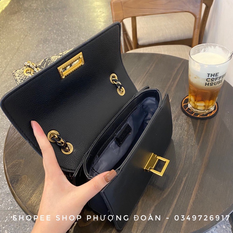 XẢ KHO QC-Túi Cê ka Khoá gập Sale size 22cm k hộp