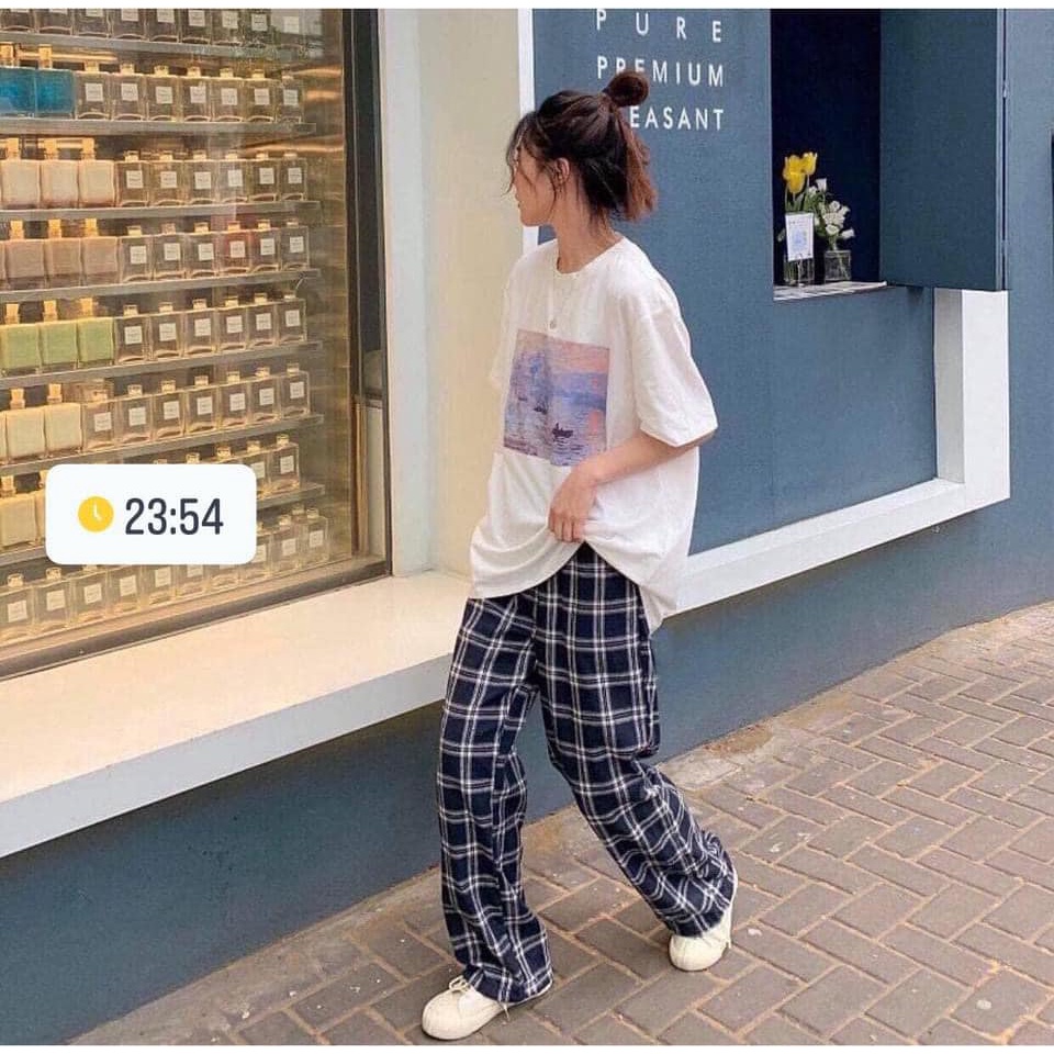 SET BỘ QUẦN THUN + ÁO THUN ANYTHNG SIÊU HOT - FORM RỘNG UNISEX 38-70KG [VIDEO ẢNH THẬT]