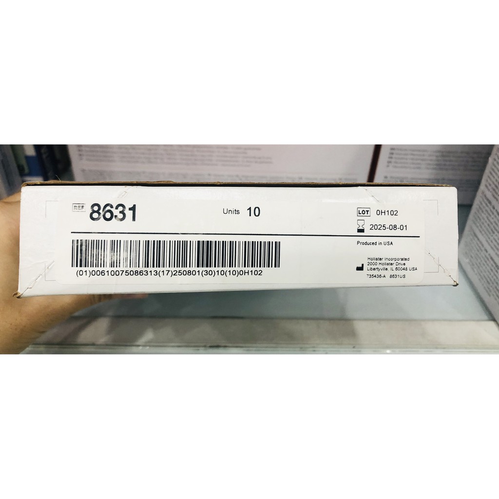 Túi hậu môn nhân tạo 1 mảnh Hollister 8631 dùng khóa kẹp
