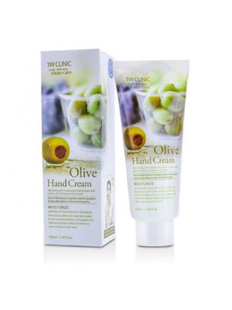 Kem dưỡng da tay Handcream 3W Clinic Collagen và Olive cao cấp