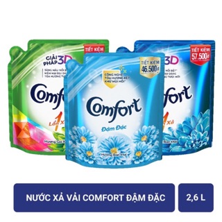 Nước xả vải Comfort 1 lần xả 2.6L (Túi)