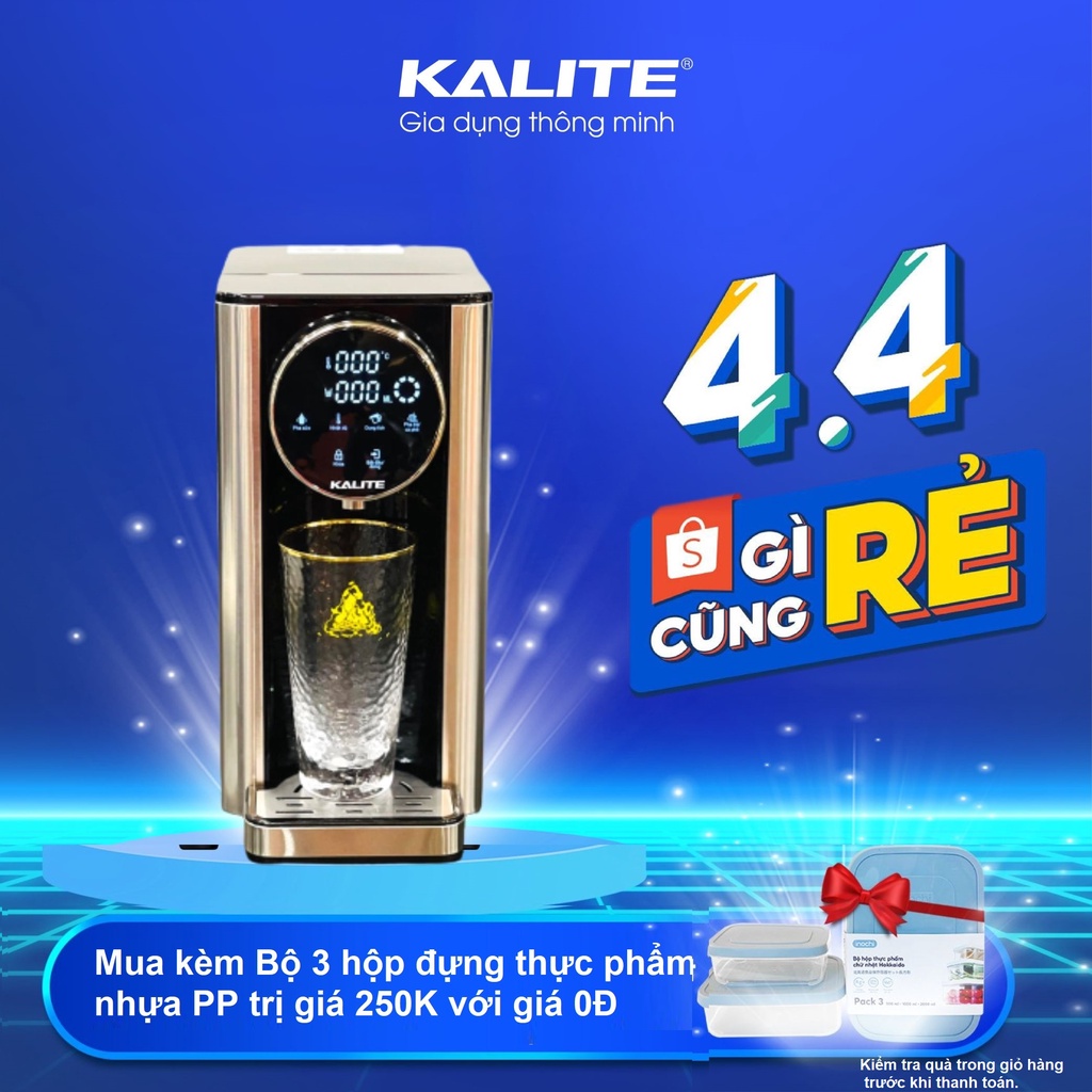 Bình thuỷ điện Kalite KL 888 dung tích 2,7L, bình pha trà pha cafe có lọc nước RO