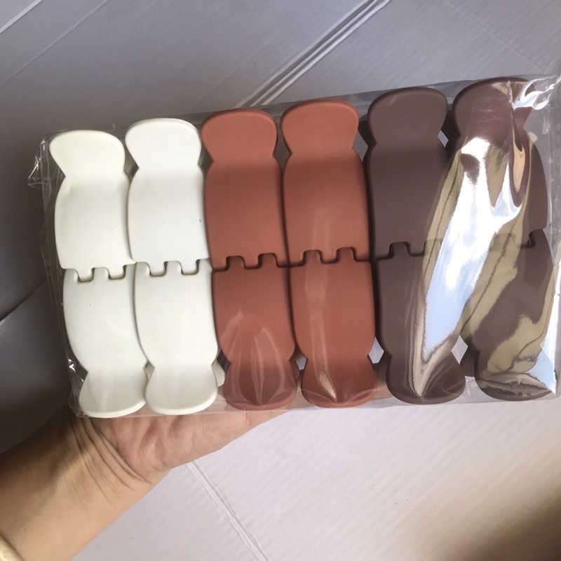 Set 2 Kẹp Tóc Càng Cua Chất Liệu Nhựa Nhám Nano Phân Loại 3 Răng ,5 Răng CBSN040