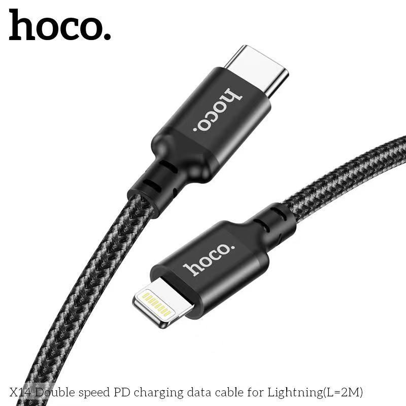 Cáp Sạc Nhanh IpHoco X14 PD 20W Type-C to-Dây Sạc IPQuick Charger 3.0 Dây Dù Chống Đứt,Gãy Dài 1M/2M