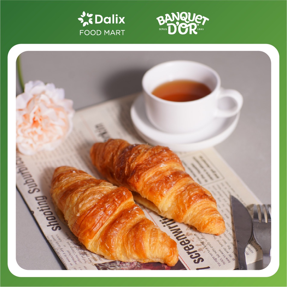 Bánh Croissant sừng bò cấp đông Nhập khẩu Pháp set 6 cái/ 12 cái/ 30 cái