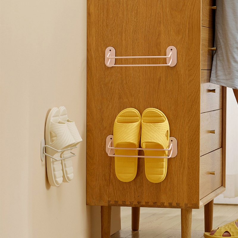 Giá Đỡ Treo Giày Dép Gắn Tường Bằng Sắt Tiện Lợi