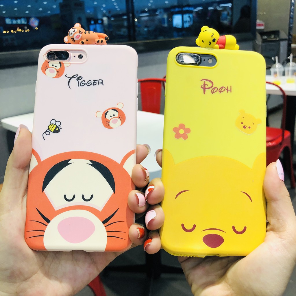 [ SAMSUNG ] Ốp Lưng Silicon Pooh &amp; Tiger - B083