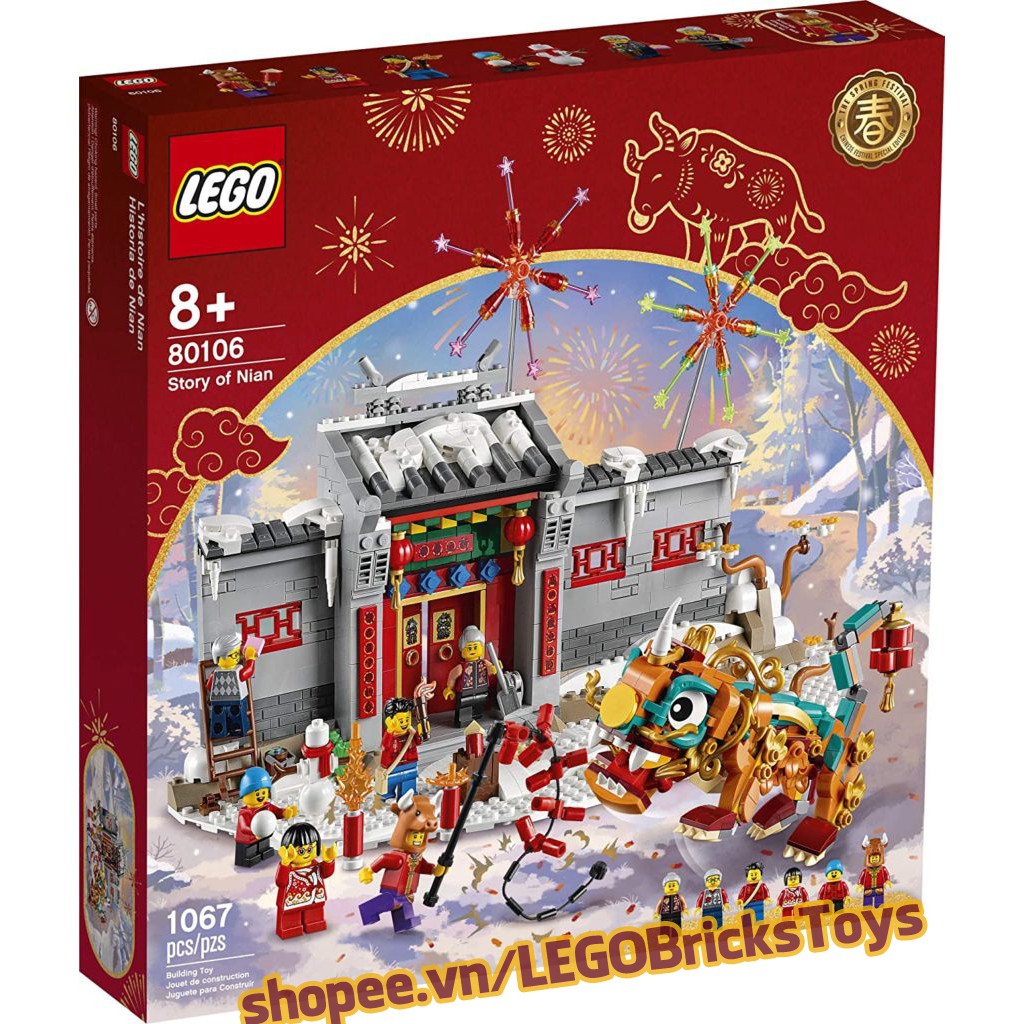 LEGO 80106 Sự Tích Niên Thú (Tết 2021) - Story of Nian