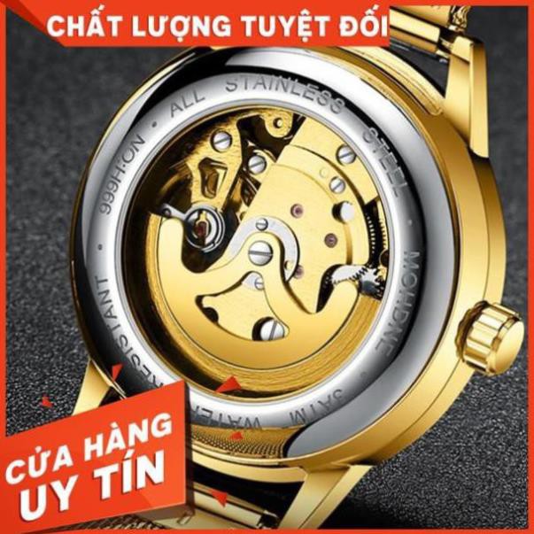 Đồng Hồ Nam AUTOMATIC FNGEEN Dây Hợp Kim Thép Không Gỉ Cao Cấp ( Mã: FC01)