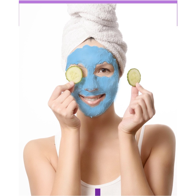 [500Gr] Bột Mặt Nạ Dẻo Collagen Hoa Lavender (hoa oải hương) OBAXUA, Kiểm Soát dầu, Thu nhỏ chân lông