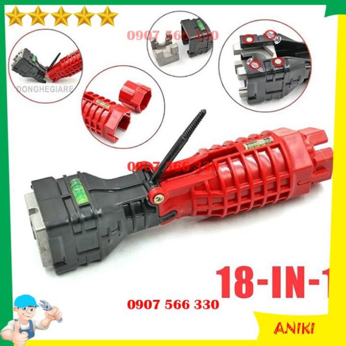 Cờ lê đa năng vặn mở ống nước phiên bản mới - Dụng cụ vặn dây cấp nước tháo lắp van vòi chậu bồn rửa chén DCG