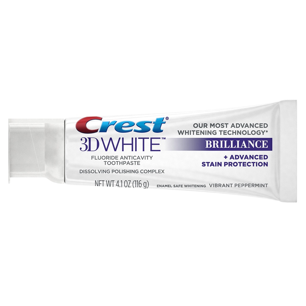 Kem đánh răng Crest 3D White Brilliance 116g bản Trung quốc
