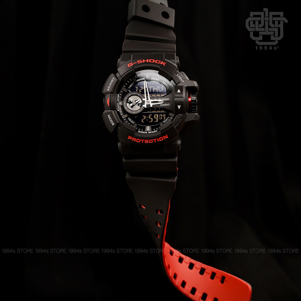 Đồng hồ nam Casio G-SHOCK GA-400 / GA-400HR-1A chống va đập, hàng chính hãng