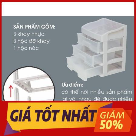 Kệ tủ đựng mỹ phẩm đồ trang điểm trong suốt 4 tầng Tashuan TS5338 - Kệ tủ đựng đồ mini tiện lợi