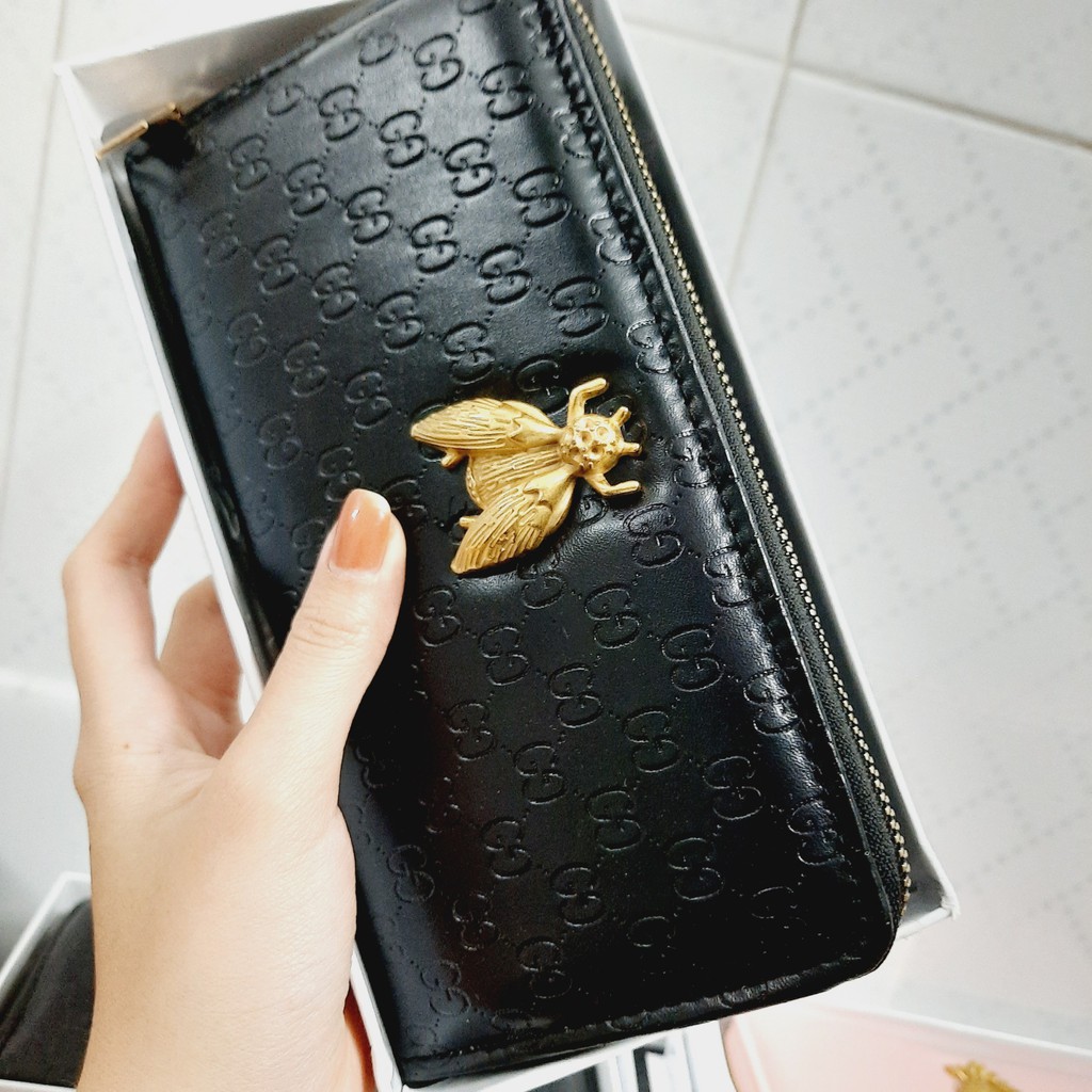 Ví Cầm Tay OH01 Form Dài Logo Nổi Dành Cho Nữ Ví Dáng Ngang Da Simili Cao Cấp Size 20cm Hàng FULLBOX