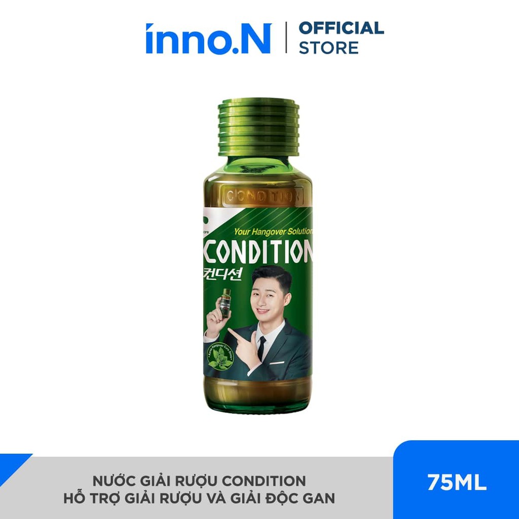 [inno.N] 01 chai Nước giải rượu Condition hỗ trợ giải rượu và giải độc gan 75ml