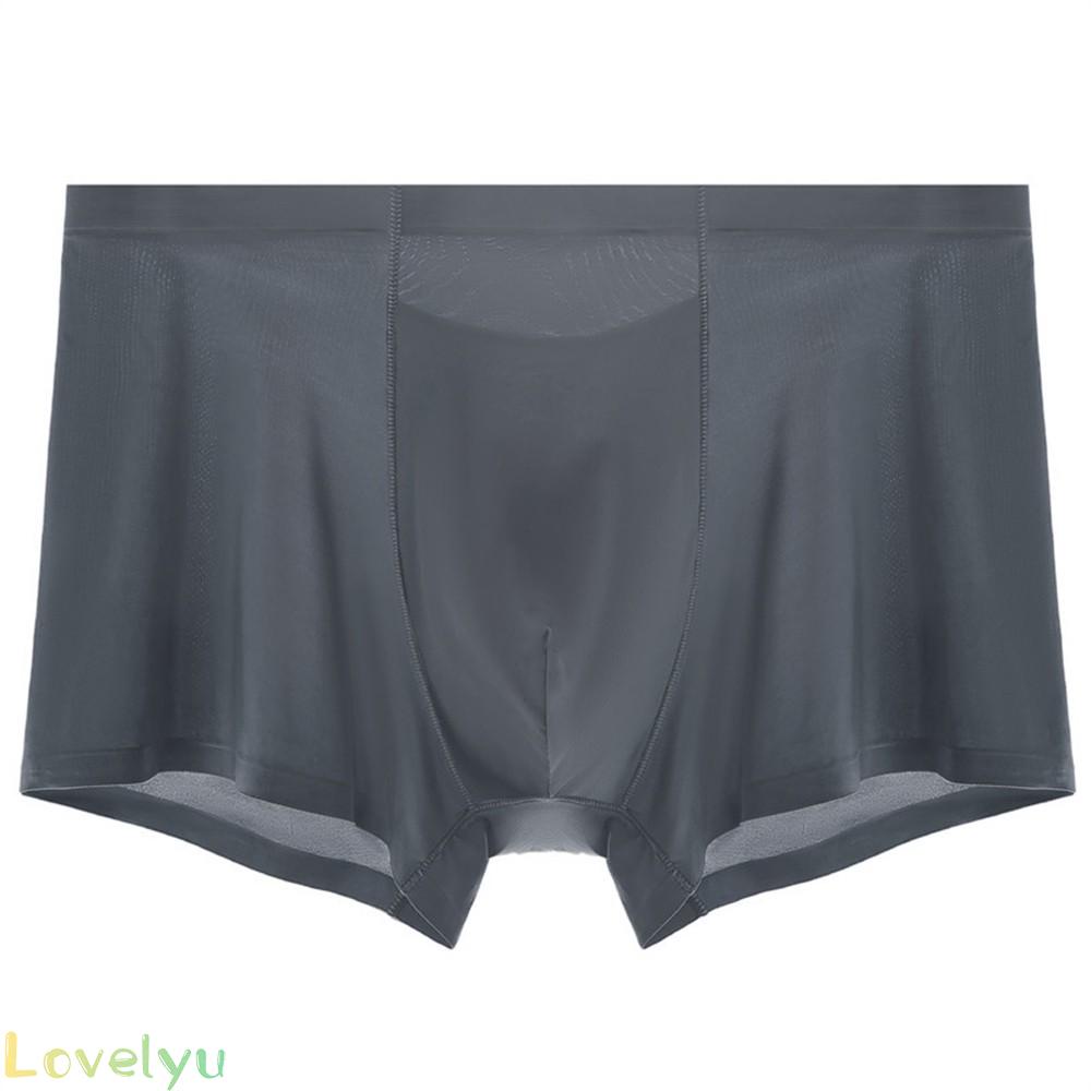 ◀READY▶Panties Thin Section Breathable Size Thin Black Breathable Dark Grey Men'S New# Good Quality