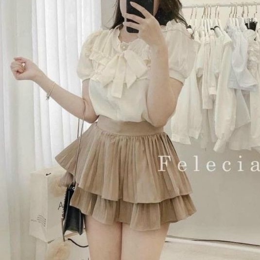 Chân váy dập ly nhỏ 2 tầng xinh xắn LOẠI 1❤