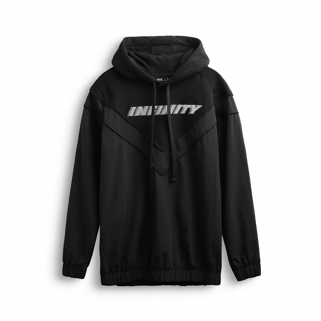 Áo Hoodie Nam INF Dù Phối Nón Thời Trang, Chất Vải Dù Cao Cấp , INF HD000938, SOMEHOW