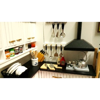 set dụng cụ nhà bếp tỷ lệ 1:12