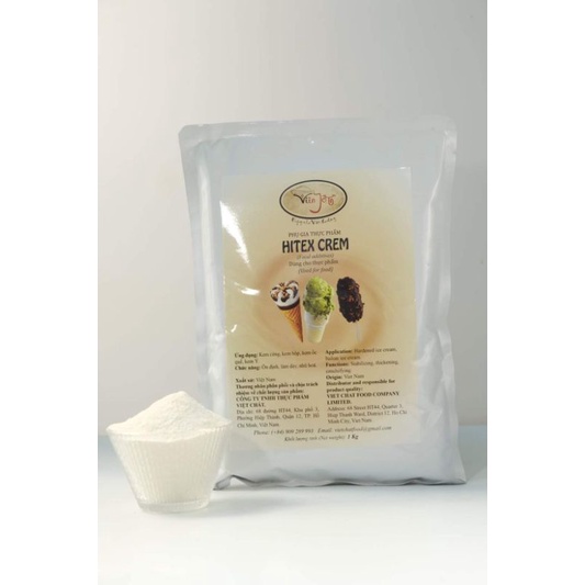 ỔN ĐỊNH KEM HITEX CREM - ICE CREAM STABILIZER 200g Phụ gia thực phẩm