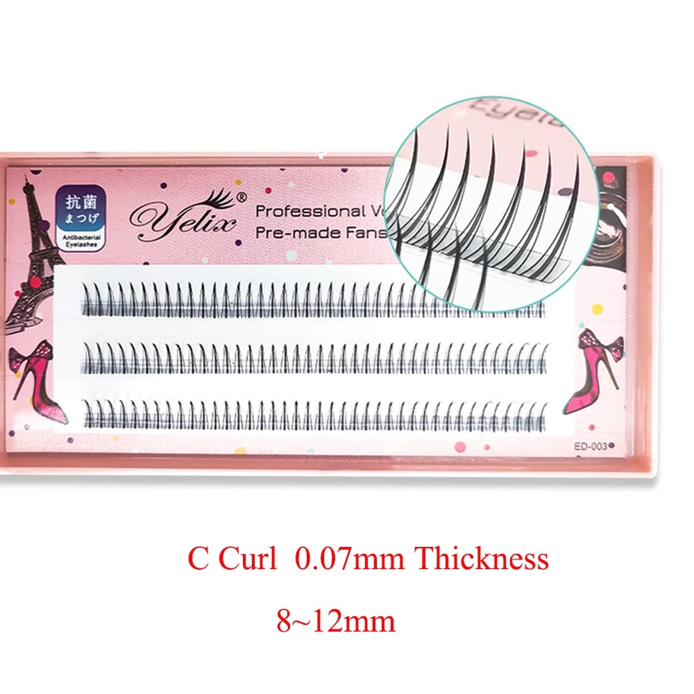 [Hàng mới về] Hộp lông mi giả dáng chữ A phong cách 3d dày dặn bằng lụa kiểu cong quyến rũ