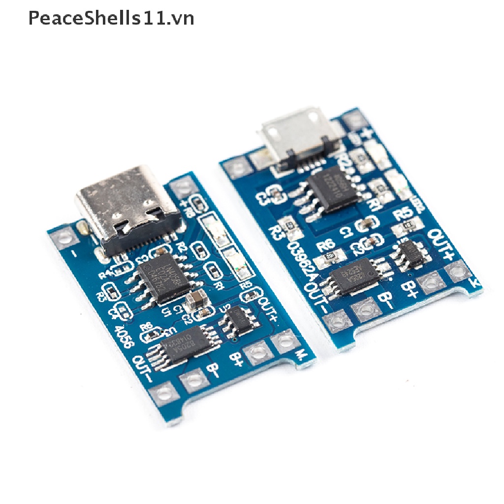 【PeaceShells】 1A TP4056 Lithium Battery Charger Module Board With Protection Dual Functions .