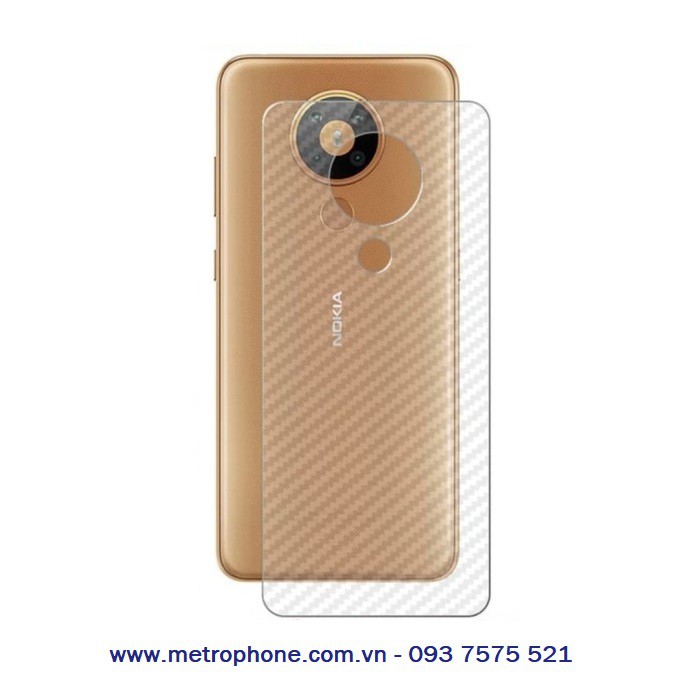 Miếng dán vân carbon bảo vệ mặt lưng cho nokia 5.3