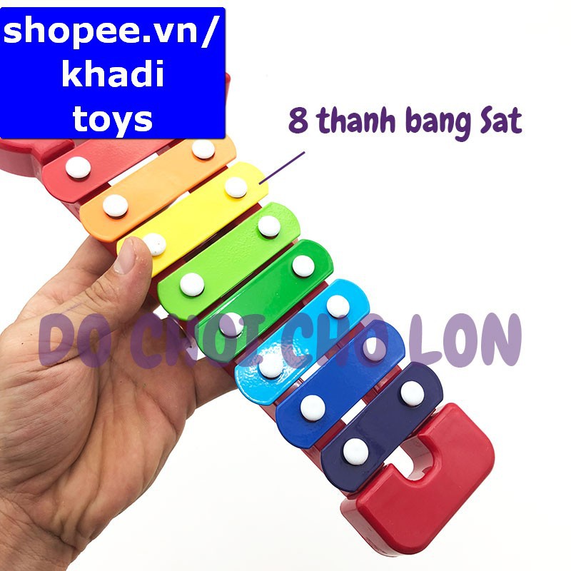 Đàn gõ Xylophone 8 thanh bằng sắt đồ chơi cho bé 30172AB