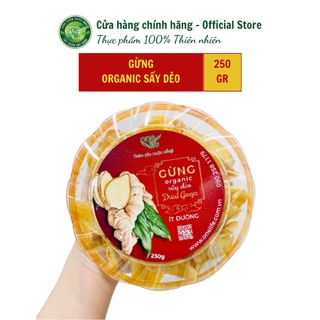 Hộp 250g Mứt gừng Sấy Dẻo Tự Nhiên OneLife - ít đường