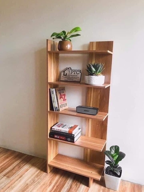 Kệ gỗ góc tường