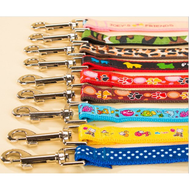 Bộ dây dắt chó mè 2 kiểu hoa văn (vòng cổ + yếm)