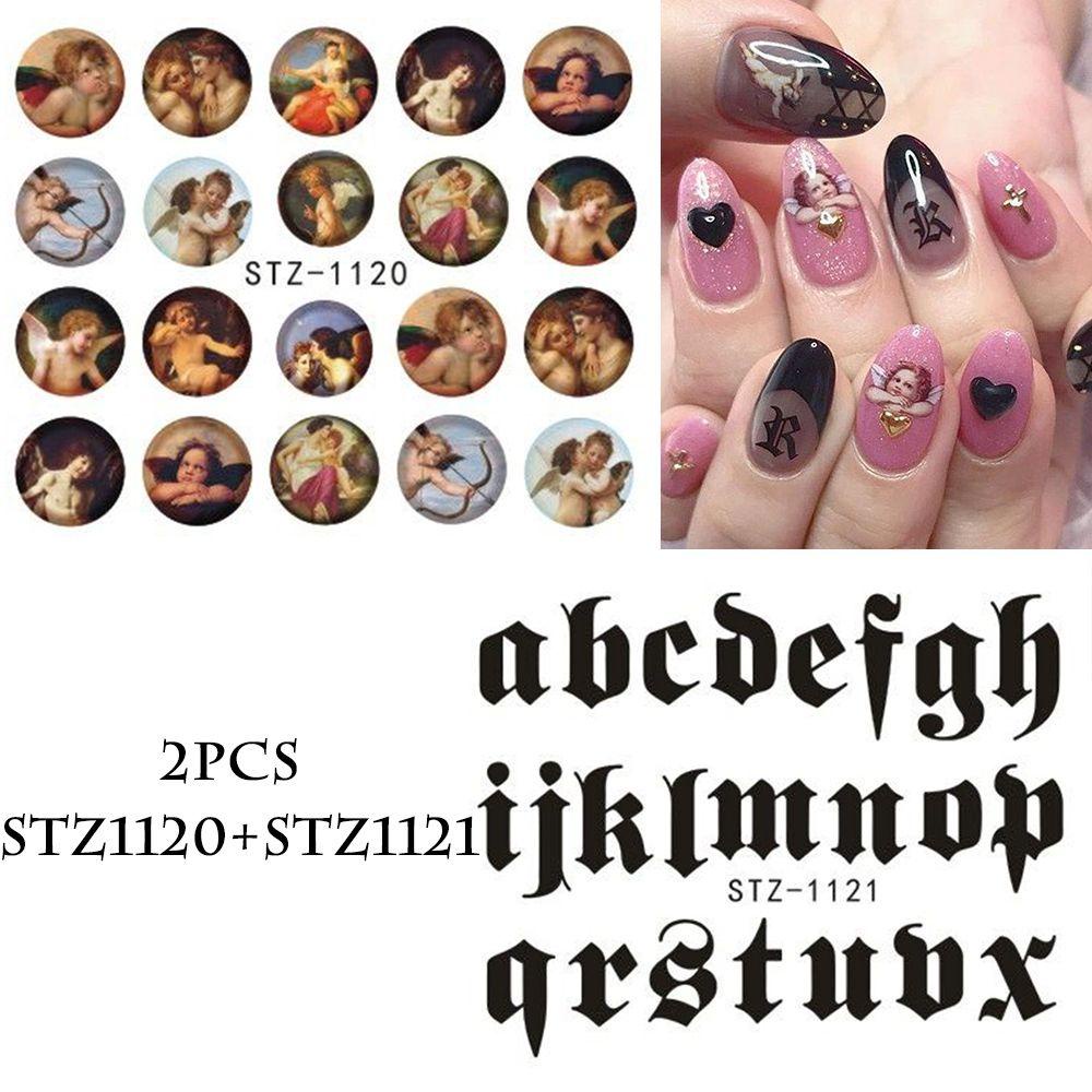 Miếng Dán Trang Trí Móng Tay DIY Hình Thiên Thần Cupid Virgin Mary