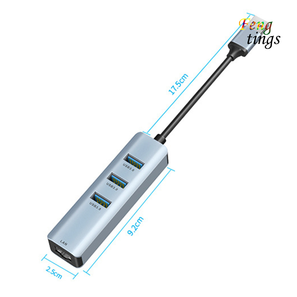 Đầu Chia 3 Cổng Usb 3.0 Sang Rj45 Lan Ethernet Cho Macbook Mac Máy Tính Laptop