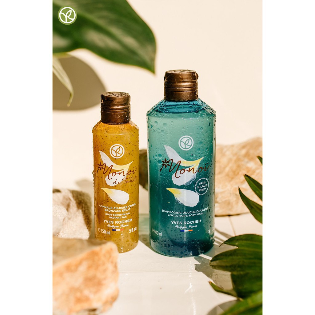 Gel tắm gội hương hoa Đại Yves Rocher monoi 400ML mẫu mới