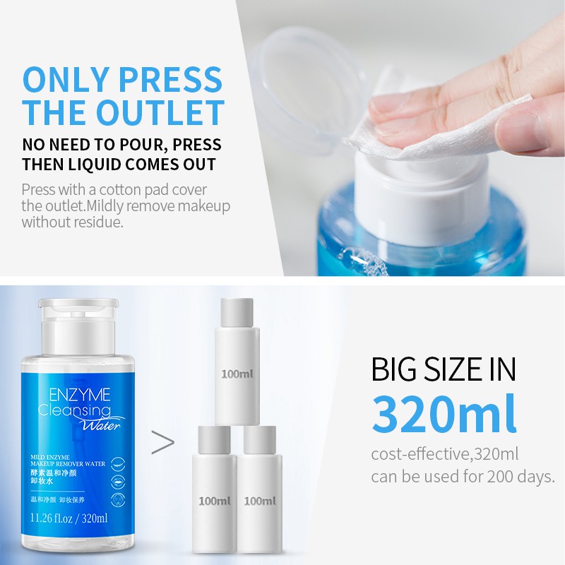 Nước tẩy trang Fenyi với enzyme nhẹ giữ nước kiểm soát nhờn 320ml | BigBuy360 - bigbuy360.vn