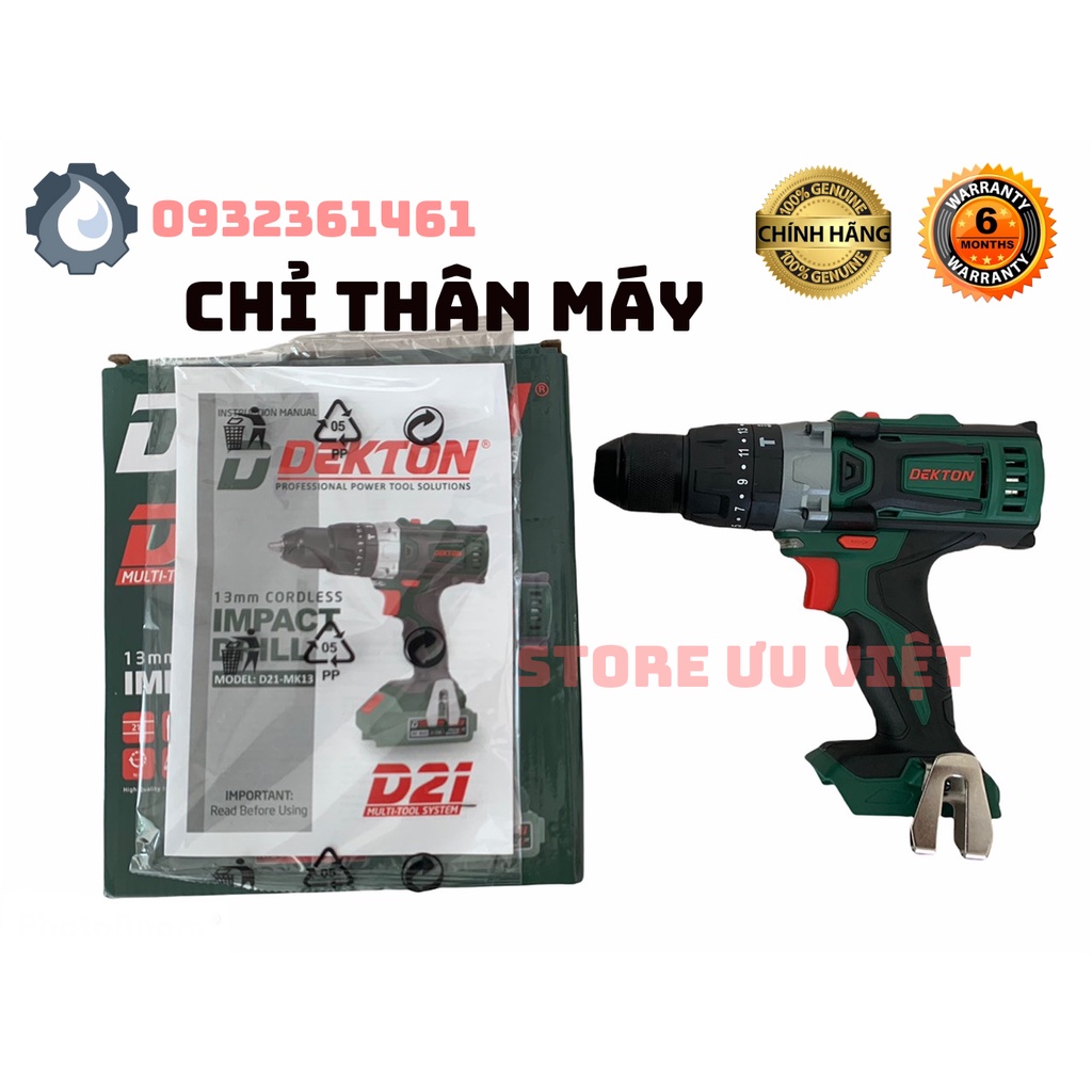 MÁY KHOAN PIN 3 CHỨC NĂNG ĐẦU AUTOLOCK DEKTON D21-MK13 CHÂN PIN D21 GIÁ TỐT