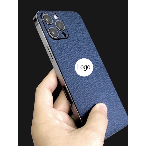 Dán da LƯNG VIỀN xanh than IPhone 15promax 14promax 13promax 12promax 11promax XSMAX X XS 7 8 PLUS 6 5