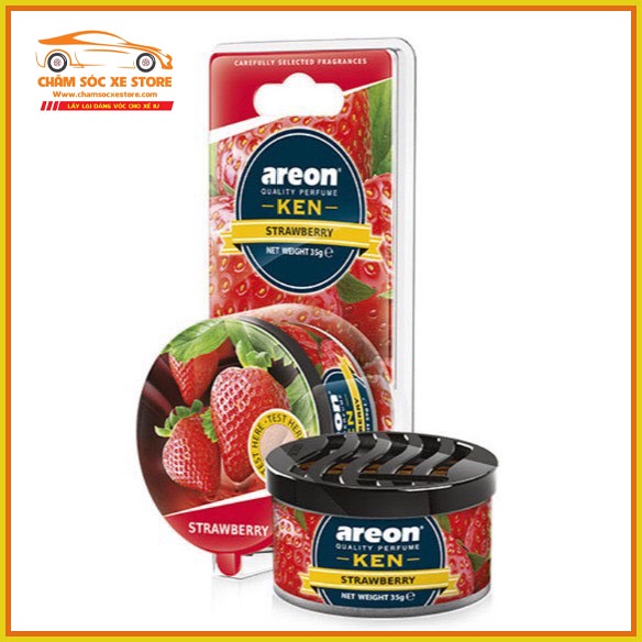 Sáp Thơm Areon Hương Strawberry (Dâu Ngọt Ngào) - Nước Hoa ô Tô Areon Khử Mùi Xe Hơi Cao Cấp