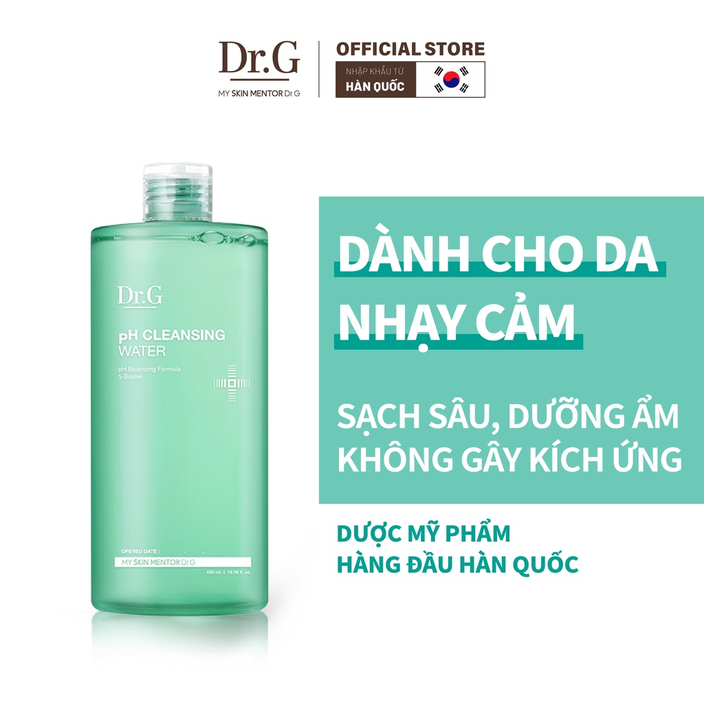 Dr.G Nước tẩy trang PH Cleansing Water 490ml